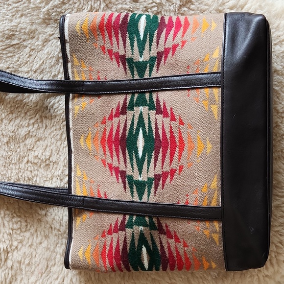 Gorgeous Colorful Southwest Native American Design Pendleton Tote Bag ❤️🤎🧡 - Picture 7 of 17